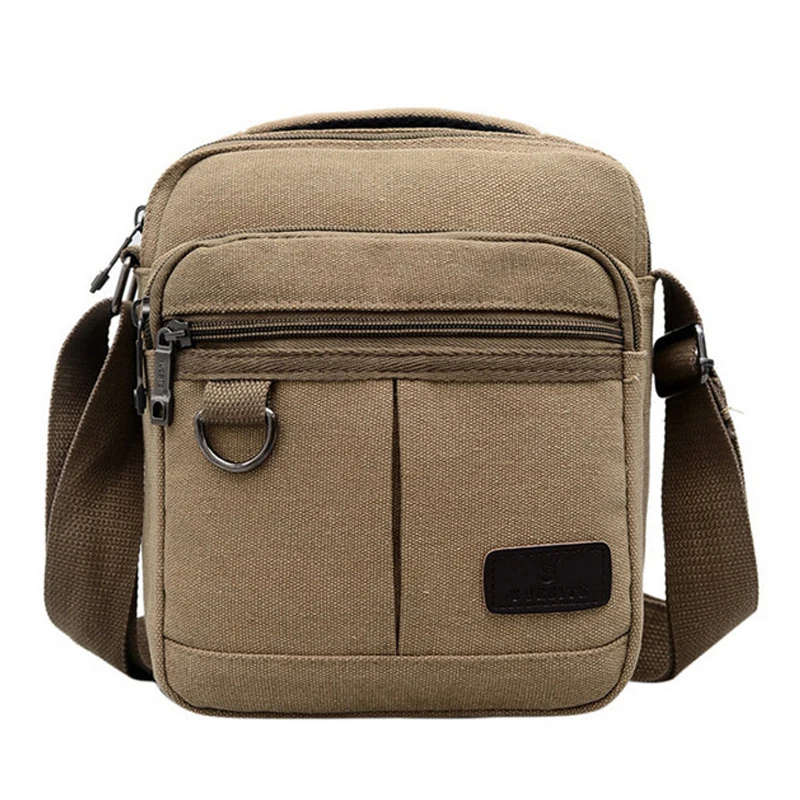 

Litthing 2019 Solid Men Messenger Small Bolso Hombre Crossbody Bags For Men Canvas High Quality Zipper Travel Shoulder Bags Male