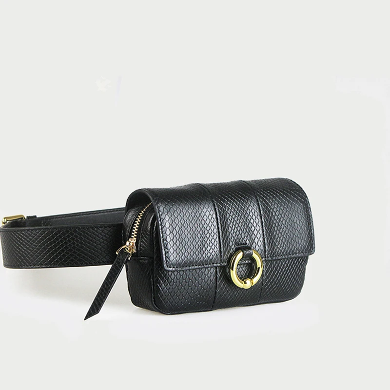 Annmouler модная женская поясная сумка из искусственной кожи, поясная сумка под змеиную кожу, дизайнерская поясная сумка, набедренная сумка, сумка для телефона