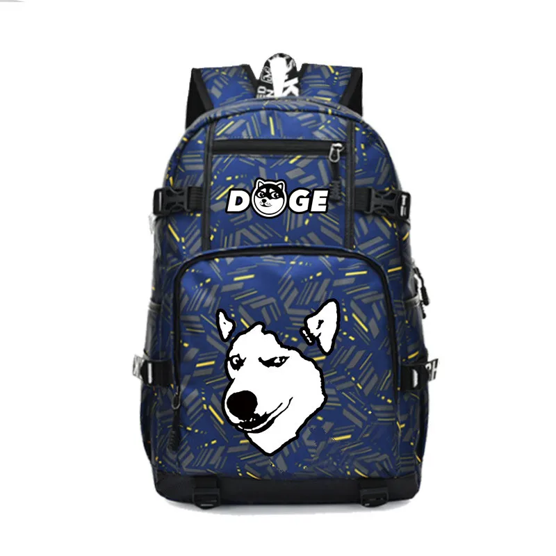Хаски корги собака Doge Сиба ину Inu рюкзак модный ноутбук дорожный с USB портом