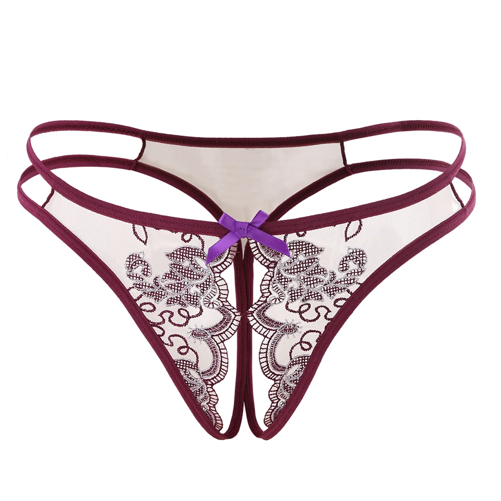 Women's Bra Set with Deep V-Gathering, Non-Steel Bracket, Thin Lace Embroidery Patterns image 2