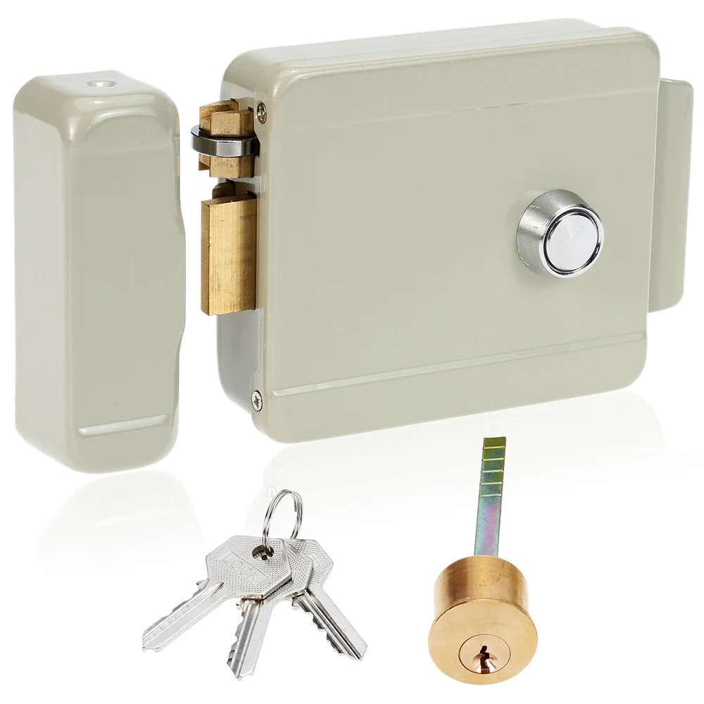 DC 10V 15V Electric Lock Control Access Mute Lock Electric Door Lock
