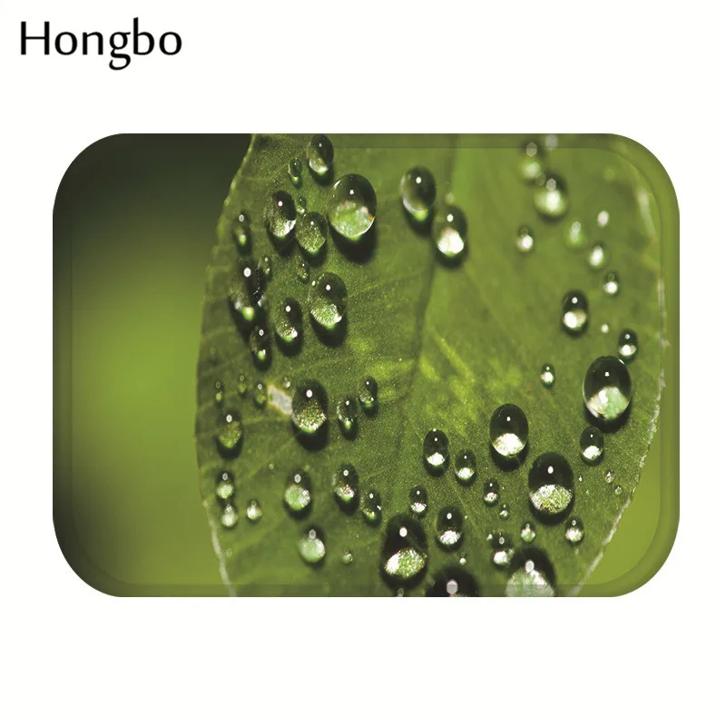 Hongbo Противоскользящие коврики с изображением пейзажа и листьев, прямоугольный коврик 40*60 см, коврики для входной двери, моющиеся, для кухни, пола, ванной комнаты