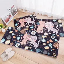 3 размера/комплект, мультяшный замшевый кухонный Придверный коврик для дома/Коврик для прихожей Противоскользящий коврик для ванной комнаты, раздвижная дверь/шкаф