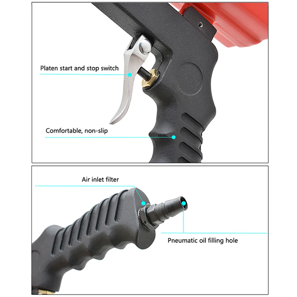 Маленькая пескоструйная машина портативный гравитационный Пескоструйный пистолет миниатюрный пневматический Пескоструйный набор ржавчины взрывное устройство