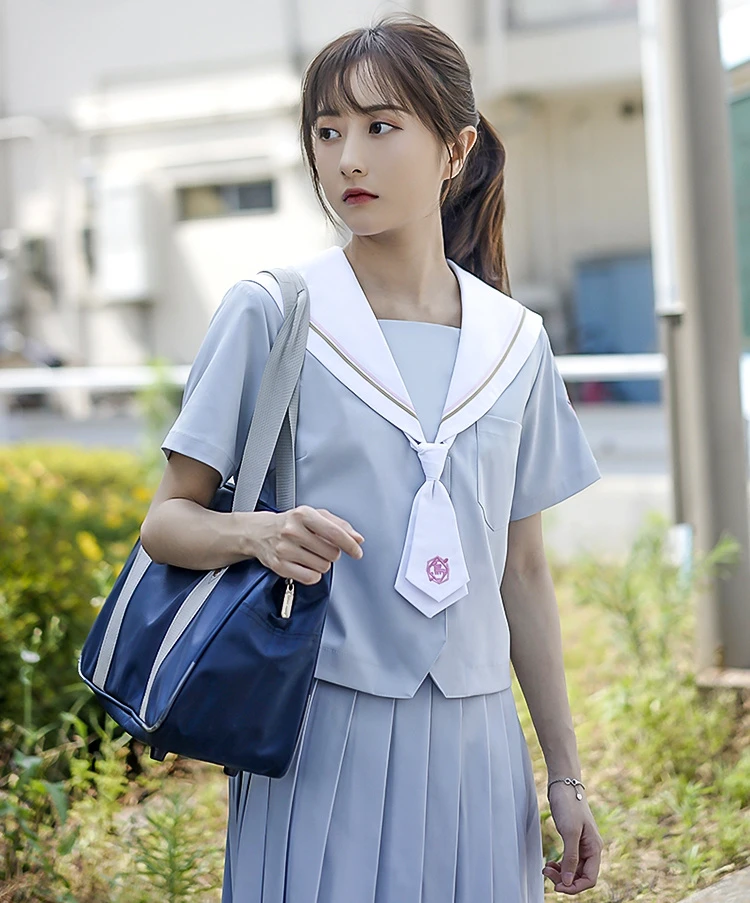学校制服セット学生制服ネクタイセーラースーツセットテーブル衣装日本の制服夏 学生服 Aliexpress