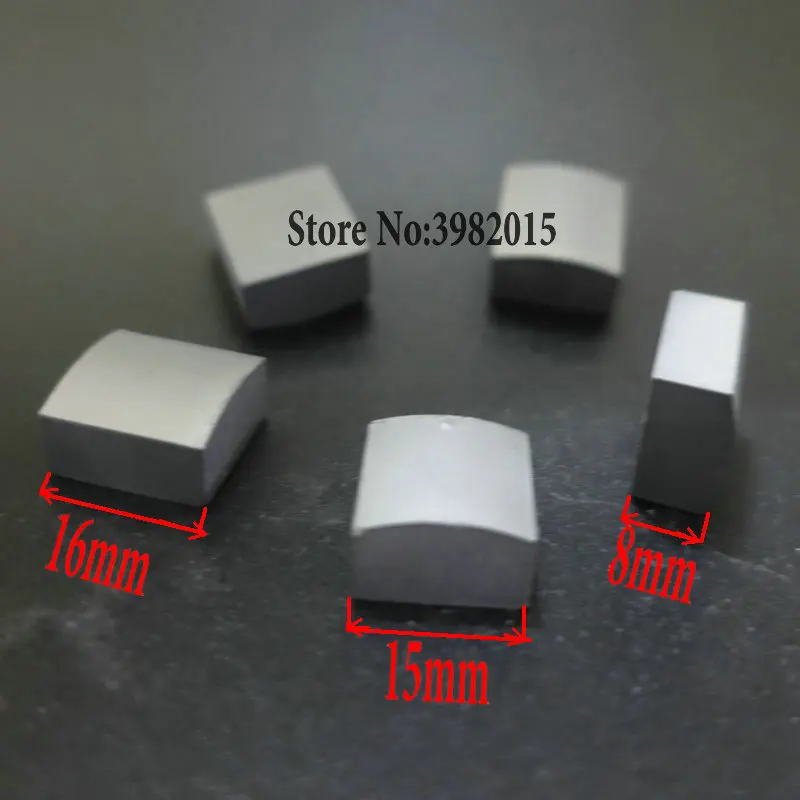 YG8 Tungsten Carbide Power Feed Contact L16*W15*Thickness8mm for EDM