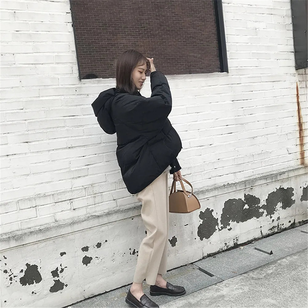 Winter Warm Teenage Girls' Thicken Coat 2018 Cotton Padded Women Hooded Coats Casual Parkas Thick Jacket Coat Hoodies Z8879 (10)