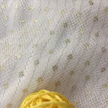 Блестящая сетчатая ткань для платья Золотая сетчатая ткань лето 45*150 см/шт. М5