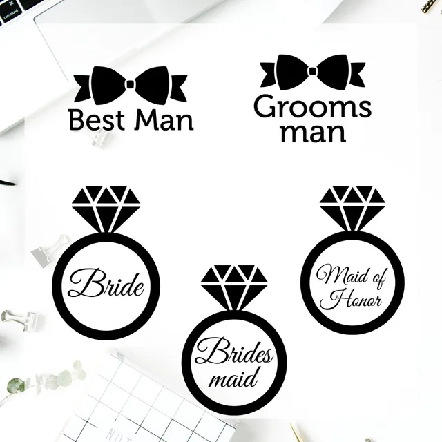 Yeti Vinyl Decal Sticker Best Man Gl Cup Symbol Groomsman Yeti Vinyl Decal Sticker Best Man Gl Cup Symbol Groomsman Maid Of Honor Custom
