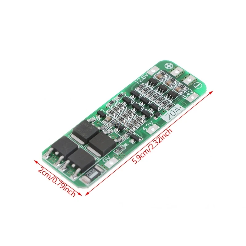 3S 20A литий-ионный аккумулятор 18650 зарядное устройство PCB плата защиты BMS 12,6 V ячейка 64x20x3,4 мм модуль