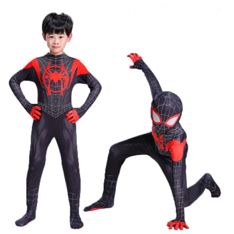 

Spider-Man Into the Spider-Verse Anime Children's Leotard Jumpsuit Halloween Cosplay Suit Party One Piece Outfits Bodysuit