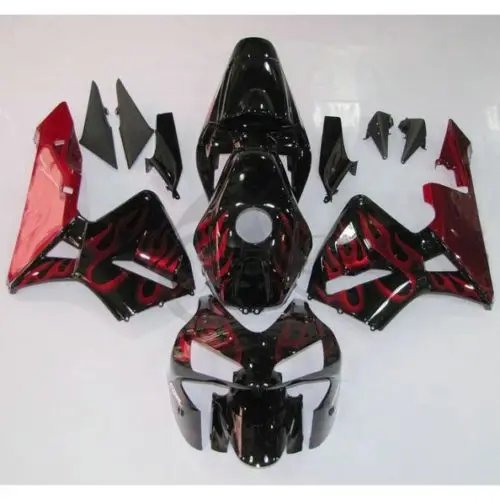 

Red Flames INJECTION Fairing Bodywork For Honda CBR600RR CBR 600 RR F5 03 04 12B