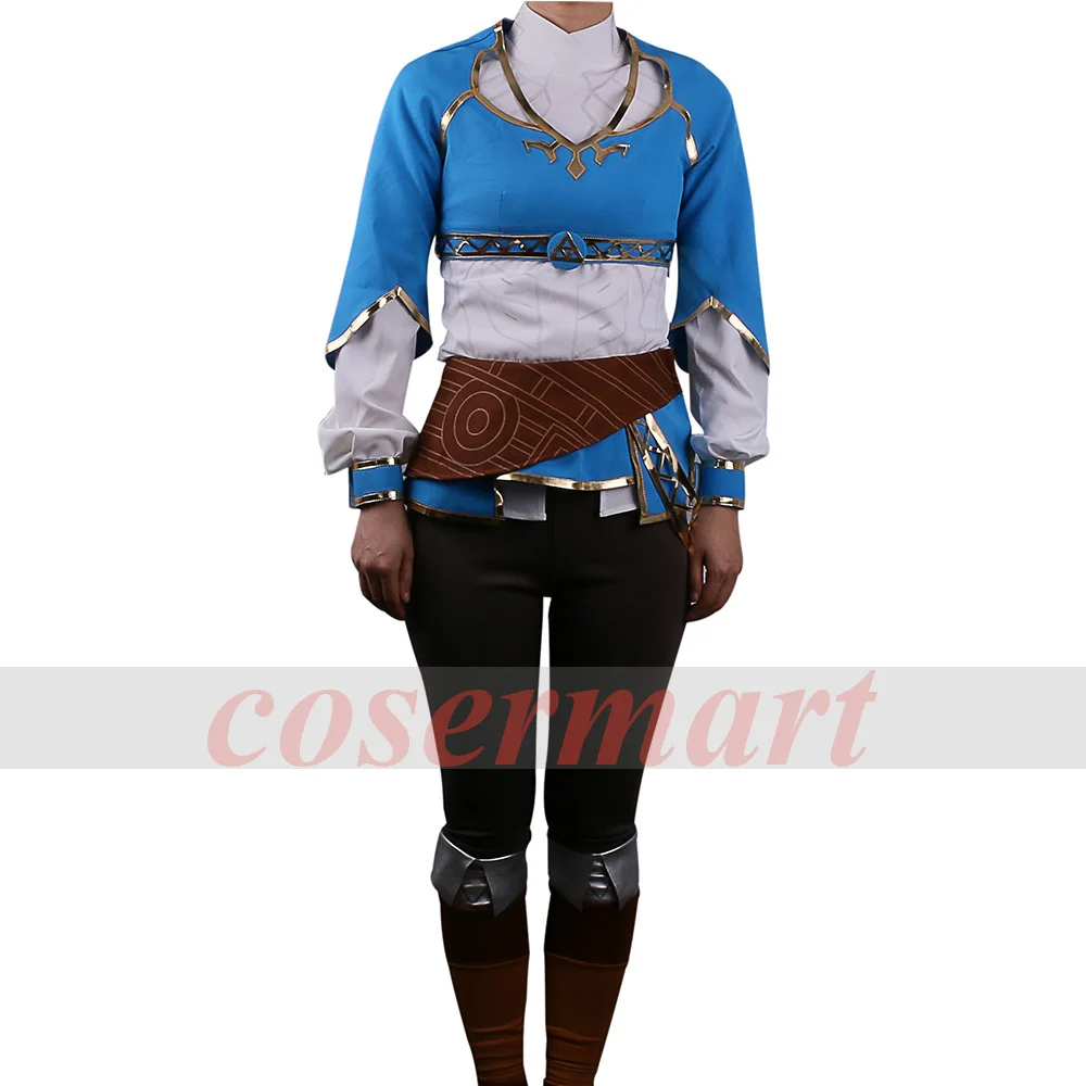 Hot Game The Legend of Zelda Twilight Princess Costume Suits Adult Women Dress t-shirt  Pants Halloween Party Prop (4)