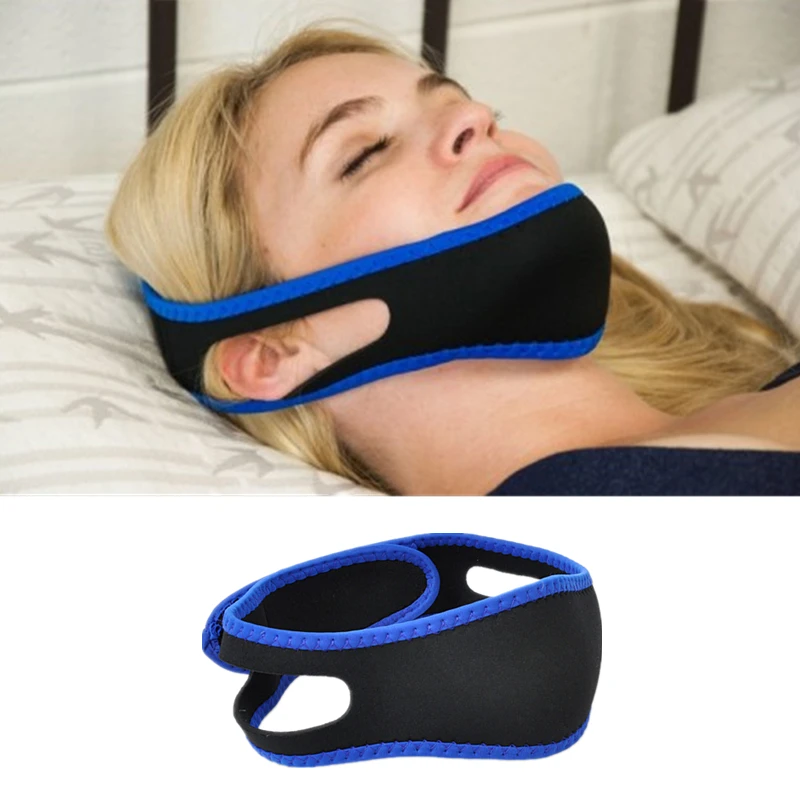 

10pcs/Lot Best Anti Snore Device Adjustable Stop Snoring Chin Strap Comfortable Neoprene Anti Snore Belt