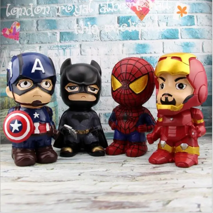 Avengers Large Capacity Piggy Bank Cartoon Creative Resin Piggy Bank