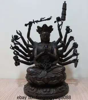 

Tibet Buddhism Fane Copper Bronze Quasi Bulmo Kwan-yin Bodhisattva Buddha Statue Discount 55%