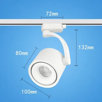 

High Quality Modern CREE Chip LED Track Light LED Rail Spot Lamp COB 20W Store Shop Supermarket Lighting 85-265V Free shipping