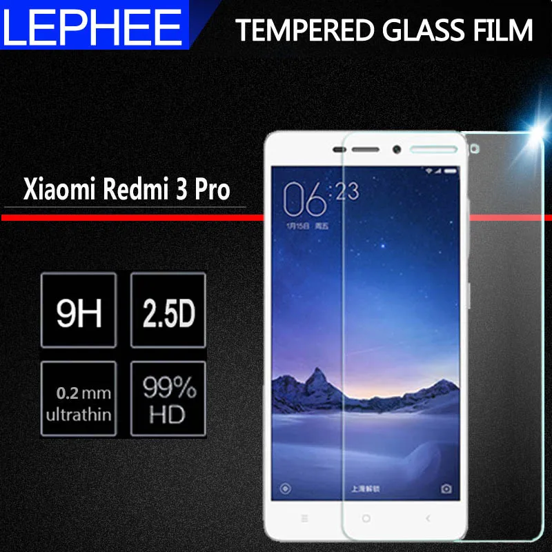 

2Pcs For Xiaomi Redmi 3S Tempered Glass Redmi 3 Pro Screen Protector Protective Film Xiomi 4A Xiaomi Redmi 3s 3 s 3x Glass 5.0"