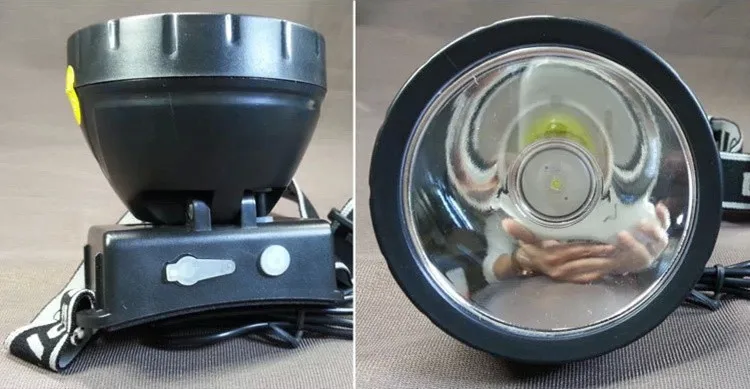Мощный 3 Вт перезаряжаемый светодиодный фонарь с литиевой батареей, водонепроницаемый Головной фонарь для охоты на открытом воздухе, рыбалки, налобный фонарь для шахтеров