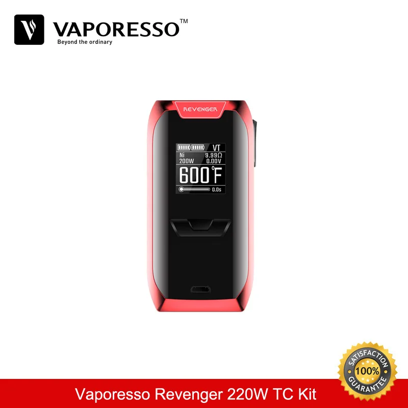 Vaporesso Revenger 220 Вт комплект TC коробка мод с NRG Sub Ом Vape бак 5 мл GT4 ядро испаритель