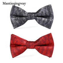Жаккардовый галстук бабочка жениха для мужчин полиэстер галстук бабочка свадебные костюмы Gravatas тонкий красный галстук бабочка женские галстуки