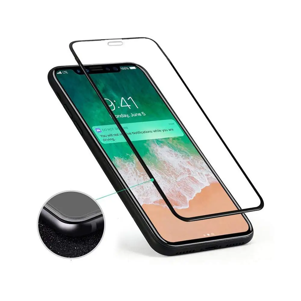 Закаленное стекло для iPhone XR X XS Max 7 6 6s 8 Plus Защитная пленка экрана 5 5C 5S SE полная