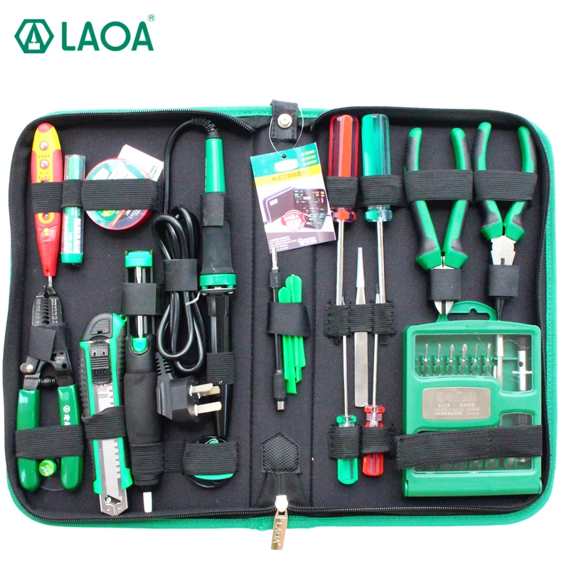 LAOA 52pcs Electric soldering iron set telecommunication