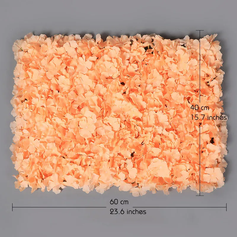 Erxiaobao моделирование розовый красный лепесток гортензии стена из искусственных цветов задний план Свадебный магазин поддельные цветы украшения в помещении - Цвет: Orange