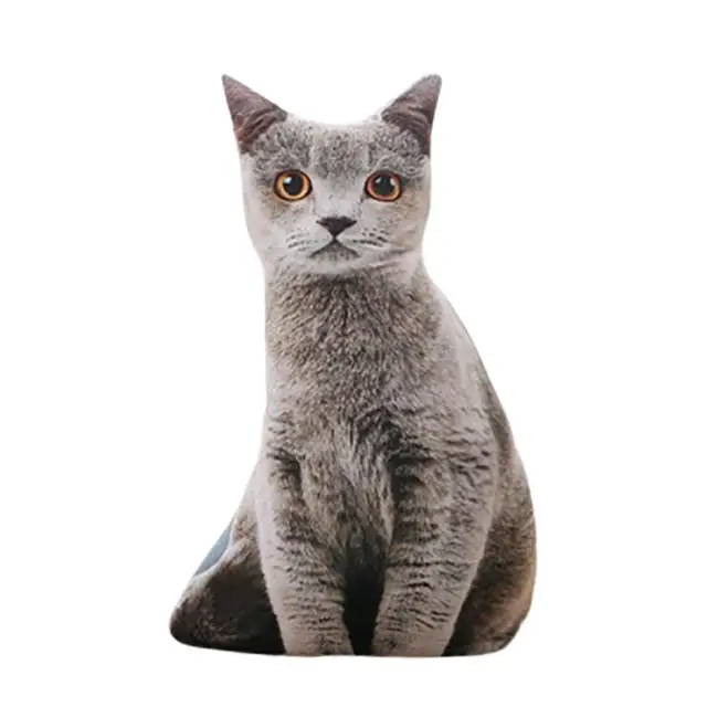 Hot 1pcs 50cm Soft Simulation Stuffed Cat Toys Double Side Seat Hot 1pcs 50cm Soft Simulation Stuffed Cat Toys Double Side Seat Sofa Pillow Cushion