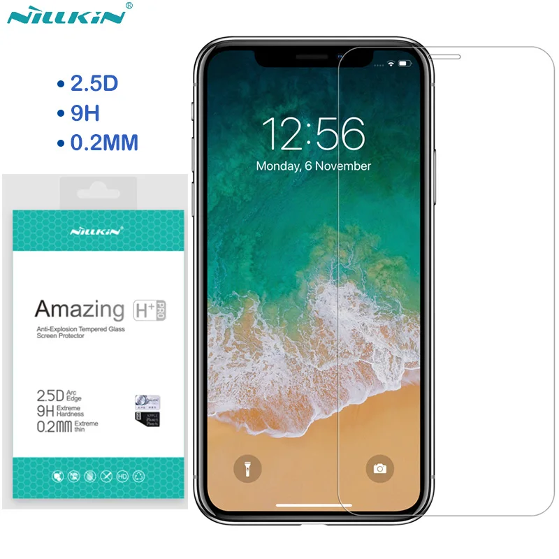 

Nillkin Tempered Glass for iPhone X XR XS Glass on XS Max 0.2MM 9H 2.5D Screen Protector Phone Protective Film Xs Max Xr
