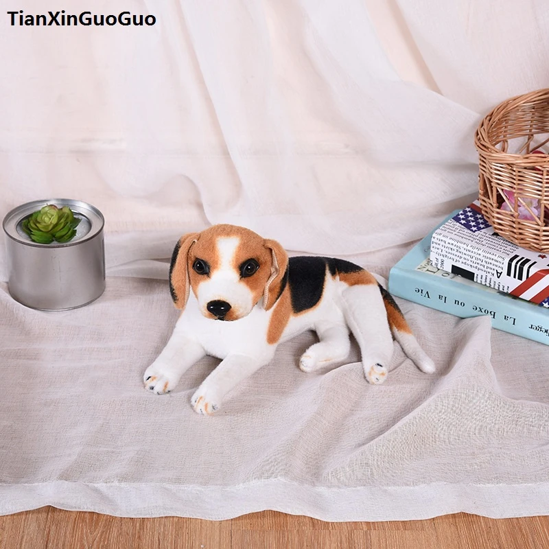 About 30cm Lovely Prone Beagle Plush Toy Soft Doll Birthday Gift H2326 -  Stuffed & Plush Animals - AliExpress