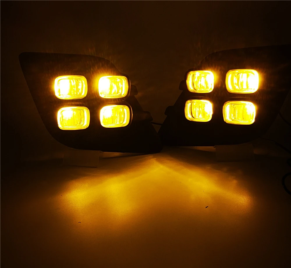 CSGJMY 2 шт. для Toyota Hilux Revo Vigo светодиодный DRL дневные ходовые огни Дневные Противотуманные фары декоративные сигнальные лампы