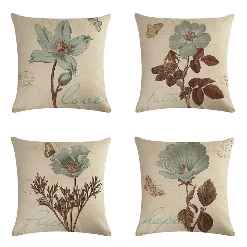 45cm*45cm Antique orchid map Linen/cotton pillow cover car seat cushion cover pillow covers decorative throw pillows 45cm*45cm Antique orchid map Linen/cotton pillow cover car seat cushion cover pillow covers decorative throw pillows