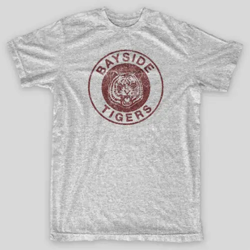 BAYSIDE TIGERS MENS T-SHIRT FUNNY SAVED BY THE BELL DESIGN SCREECH RETRO CLASSIC