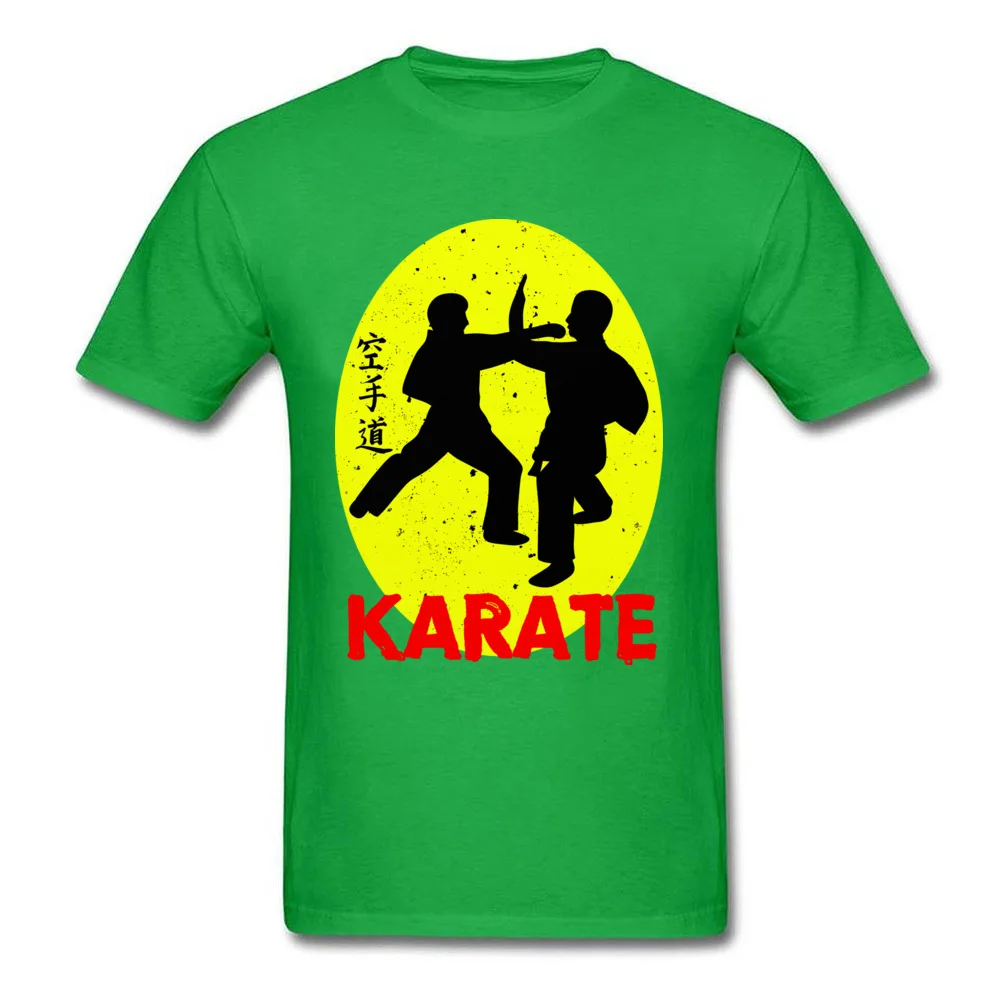 Karate O Neck T Shirt Fall T Shirt Short Sleeve Hot Sale Pure Cotton Leisure T Shirt Normal Youth Free Shipping Karate green