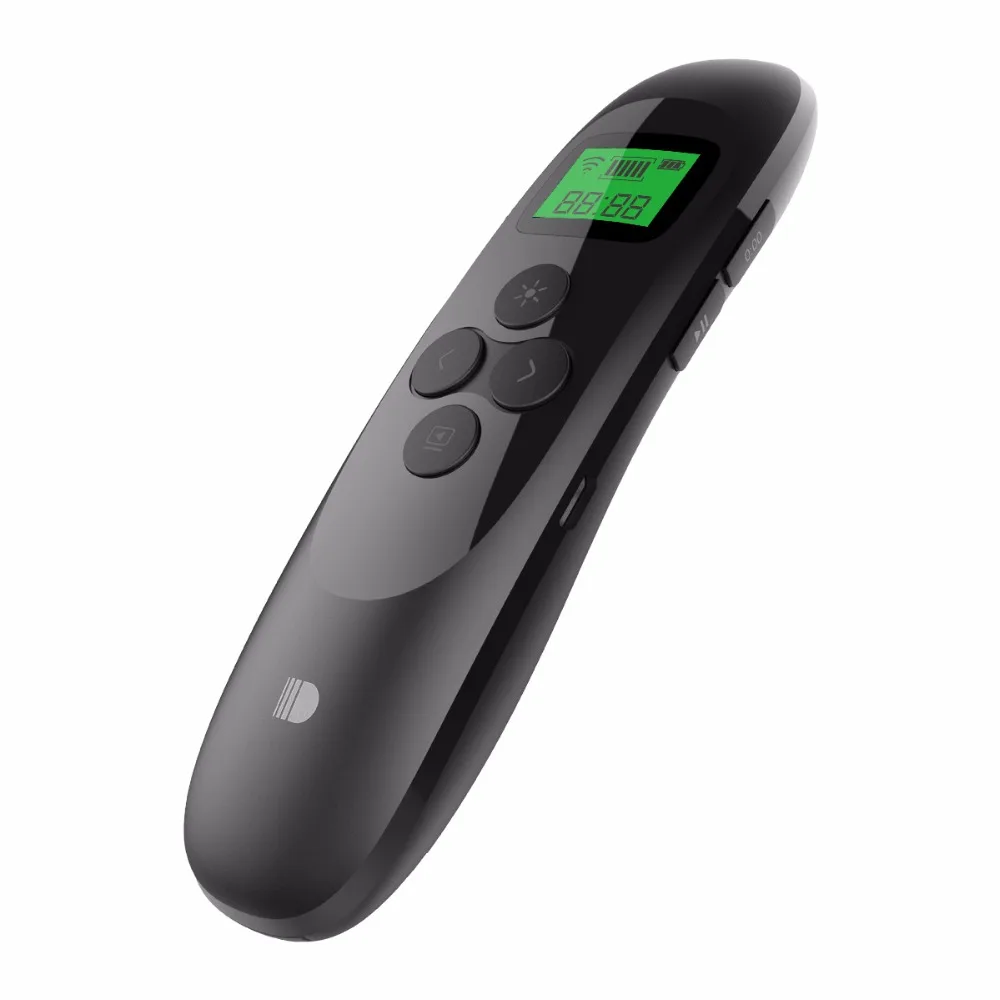 Kesilian Doosl Presentation Remote ricaricabile Wireless Presenter con display LCD da 2,4 GHz USB Powerpoint PPT Clicker Kesilian Doosl Presentation Remote ricaricabile Wireless Presenter con display LCD da 2,4 GHz USB Powerpoint PPT Clicker
