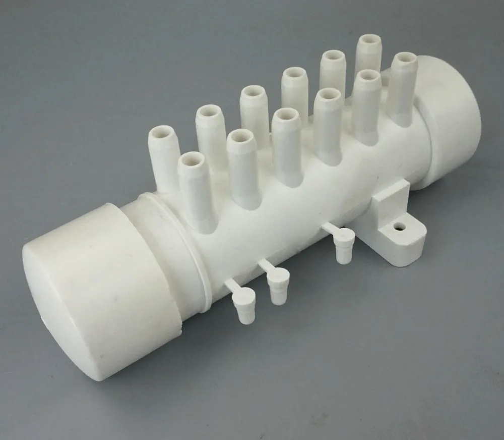 10 barbs and 12 barbs PVC air Manifold 3/8" air distributor for bathtub