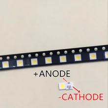 50 шт. UNI светодиодный подсветка lcd tv 3535 3537 Светодиодная лампа SMD бусина 1 Вт 6 в 3535 1,2 Вт Холодный белый UNI MSL-638DEZW-E26SC