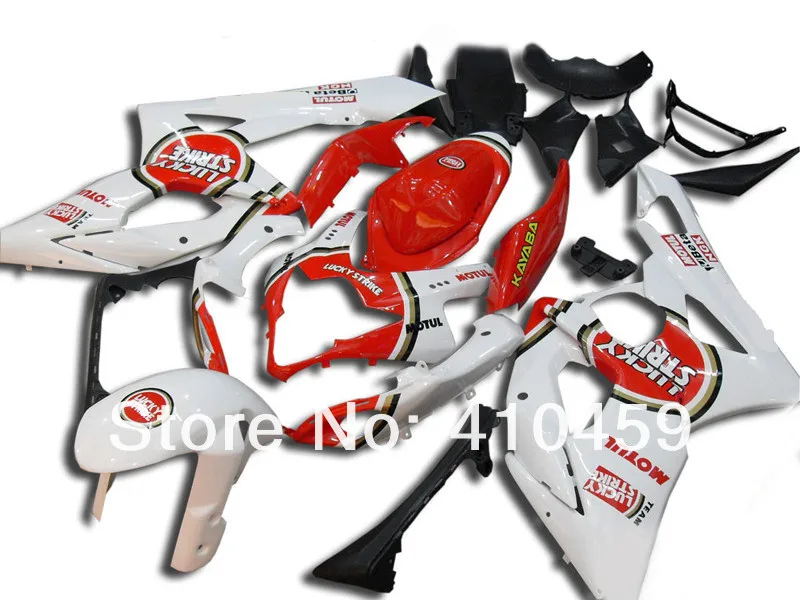 

Injection mold Fairing kit for SUZUKI GSXR1000 GSX-R1000 GSXR 1000 K5 05 06 2005 2006 ABS white red Fairings set SH29