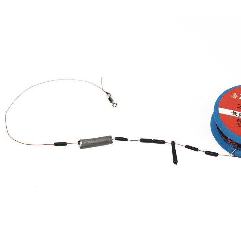 Multiple Sizes Carp Fishing Main Line Set with Lead Sheet Float Seat Ball Bearing Fishing Swivels on EVA Board 3.6m 4.5m 6.3m (8)