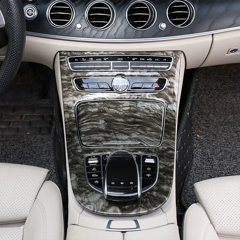Мраморный цвет для Mercedes Benz W213 E Class 2016 2017 2018 ABS пластиковая панель привода панели