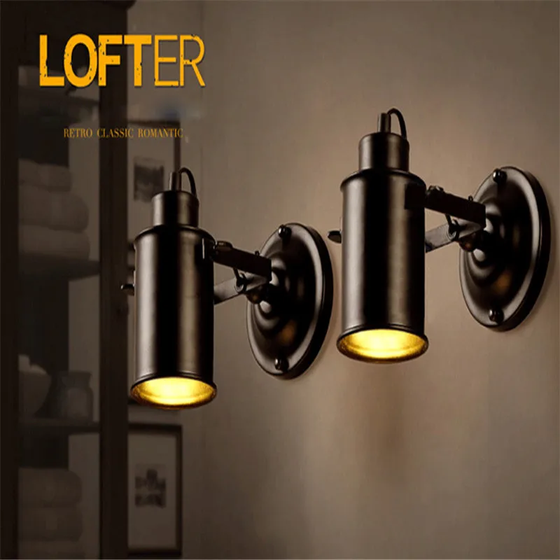 

Oloey Vintage Adjustable Industrial Wall Lamp Metal E27 Retro Country Style Sconce Wall Light for Loft Bar Cafe Home Decorate