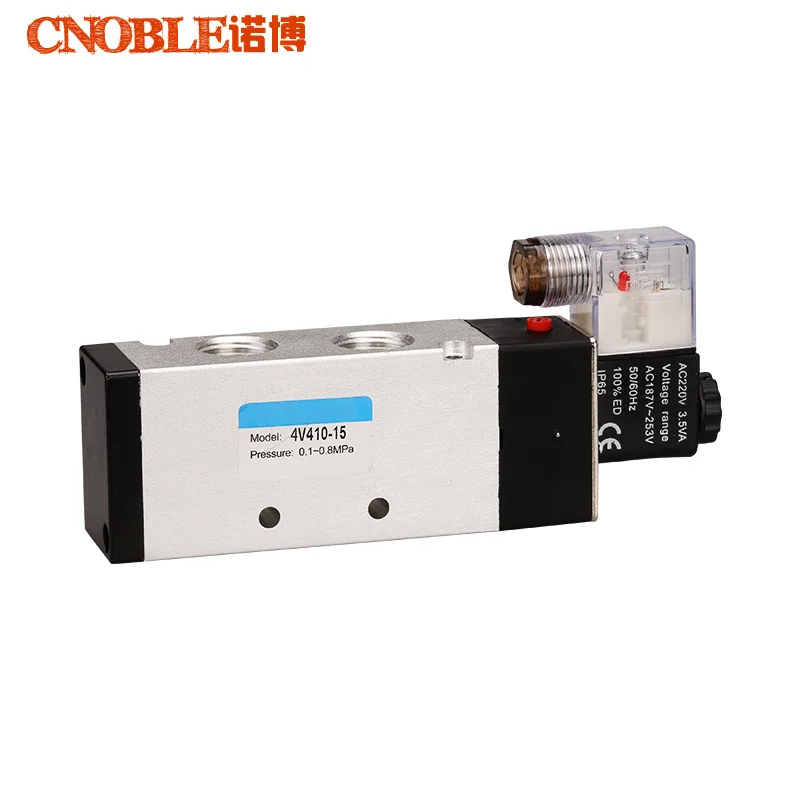 

1Pcs 4V310-10 AC220V 5Way 2 Position Single Solenoid Pneumatic Air Valve 3/8" BSPT