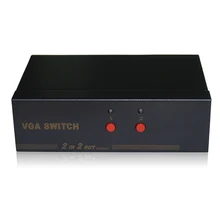 HighTek HK-V2T2 250MHZ VGA switcher box 2 port for VGA signal input, 2 ports VGA signal output