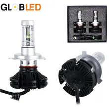 Globled H4 9003 HB2 Super Car Auto LED Headlight Bulbs 50W 6000LM All in one CSP LED Headlamp Hi Lo Beam 3000K 6500K 8000K 12V