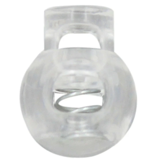Buy 50 Pcs Clear Plastic 5mm One Hole Cord Stoppers