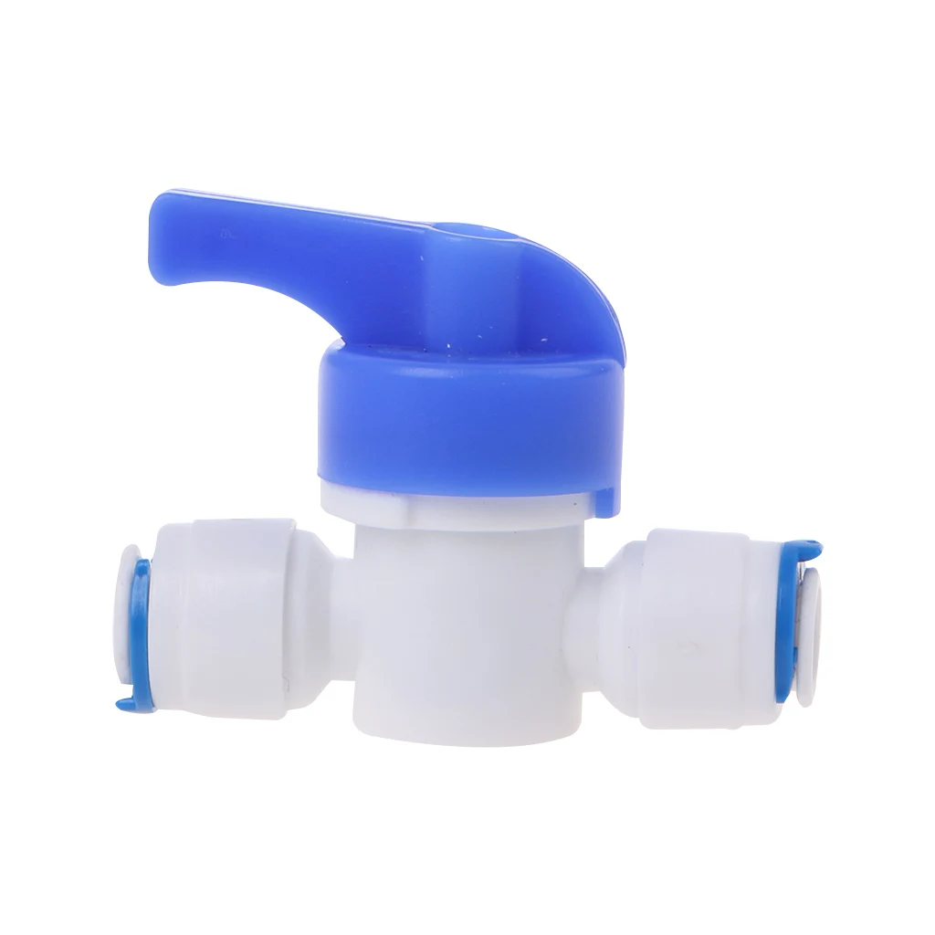RO Water Reverse Osmosis 1/4'' Inline New Ball Valve Quick Connect Shut