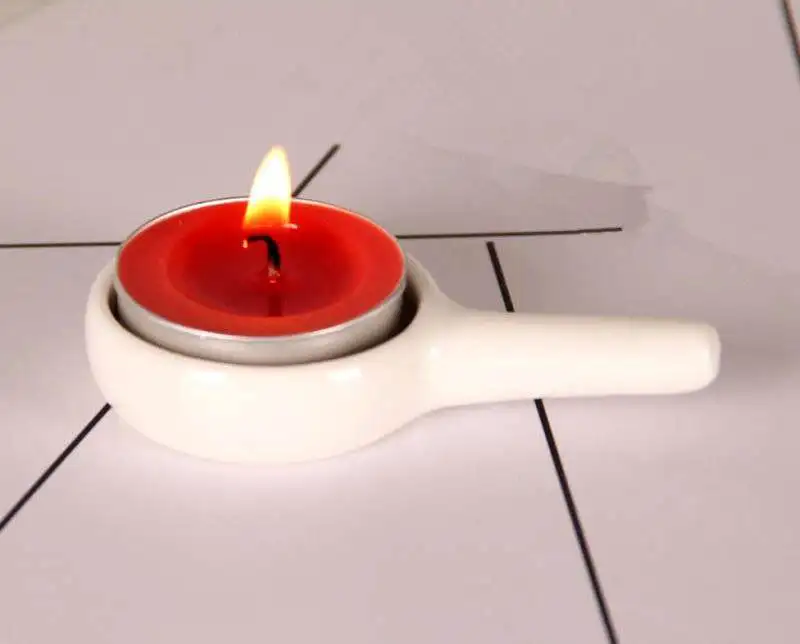 Скандинавские красочные Керамические Ароматические масляные лампы, выдолбленные свечи для ароматерапии, печи для масла, ароматические горелки, домашний декор - Цвет: Candle Holder