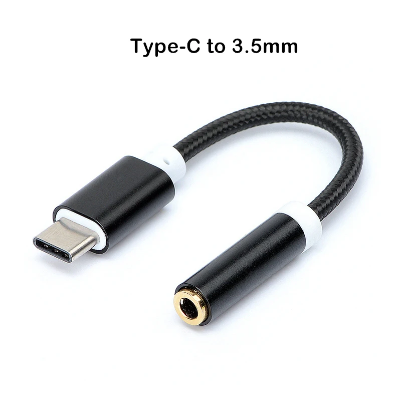 USB Type C to 3 5 Earphone Adapter Type C to 3 5mm font b Headphone