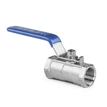 1-1/" BSP Женская резьба 304 из нержавеющей стали 1 шт уменьшенный запорный шаровой клапан для воды нефтяного газа